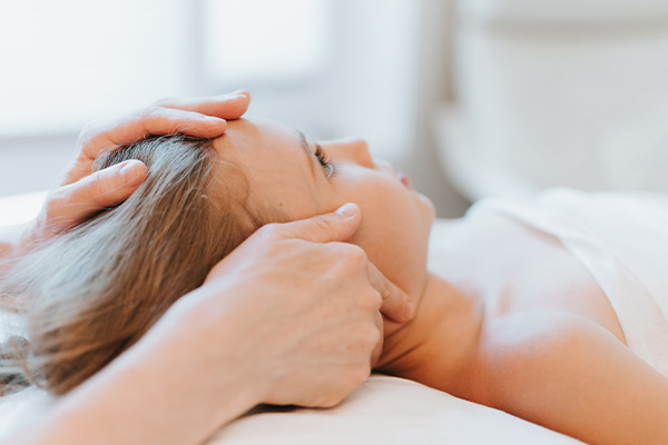Osteopathic treatment focused around the head and neck